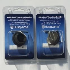 Two Husqvarna Chainsaw Fuel/Oil Cap 435-450 Models 580494102