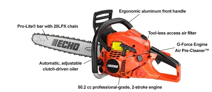 Echo CS-501P Chainsaw 18" Bar 50.2cc Professional Engine - Image 3