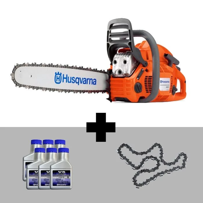 Husqvarna 460 Rancher Chainsaw 24" w/ 6-Pack Oil & Extra Chain - Image 2