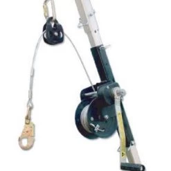 French Creek Production MW50G 50' Galvanized Wire Rope Raise Lower Winch