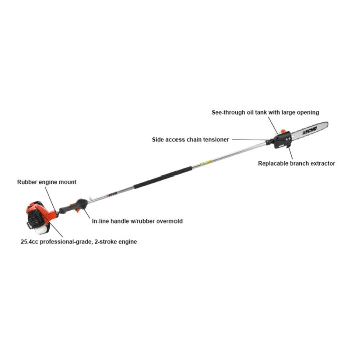 Echo PPF-2620 Pole Saw Pruner 12" Bar 96" Shaft - Image 2